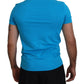 Dsquared² Blue Modal Short Sleeves Crewneck T-shirt