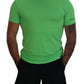 Dsquared² Green Modal Short Sleeves Crewneck T-shirt