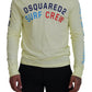 Dsquared² Yellow Colorful Print Long Sleeves Top T-shirt