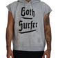 Dsquared² Light Gray Cotton Short Sleeves Hooded T-shirt