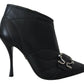 Dolce & Gabbana Elegant Black Quilted Leather Booties