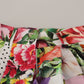 Dolce & Gabbana Multicolor Majolica Floral High-Waist Shorts