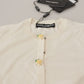 Dolce & Gabbana Elegant Off-White Silk Cardigan