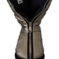 Dolce & Gabbana Silver Platino Mid Calf Designer Boots