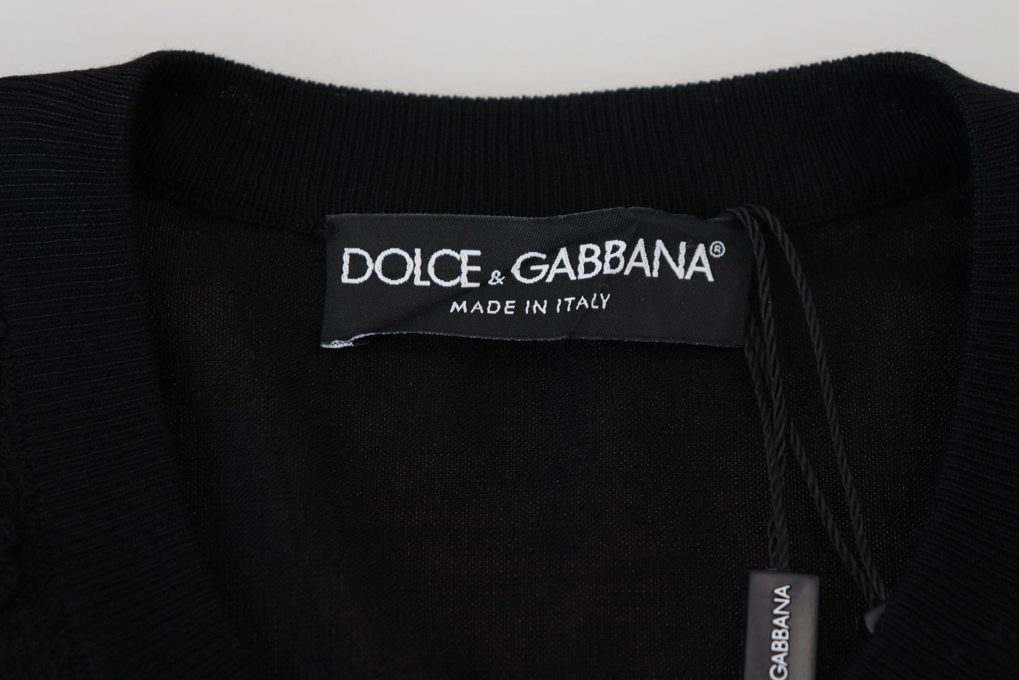 Dolce & Gabbana Elegant Black Floral Lace Cardigan Sweater