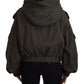 Dsquared² Green Cotton Hooded Cargo Button Jacket