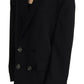 Dsquared² Black Double Breasted Coat Blazer Jacket
