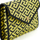 Versace Radiant Yellow Canvas-Leather Pouch Shoulder Bag