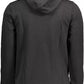 Cavalli Class Elegant Black Cotton Hooded Sweatshirt