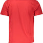 Cavalli Class Elegant Red Printed Tee with Classic Appeal