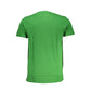 Cavalli Class Green Cotton T-Shirt