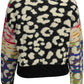 Desigual Chic Blue Contrasting Details Sweater