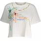 Desigual Chic Contrasting Print White Tee