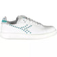 Diadora Chic White Lace-up Sneakers with Contrasting Accents
