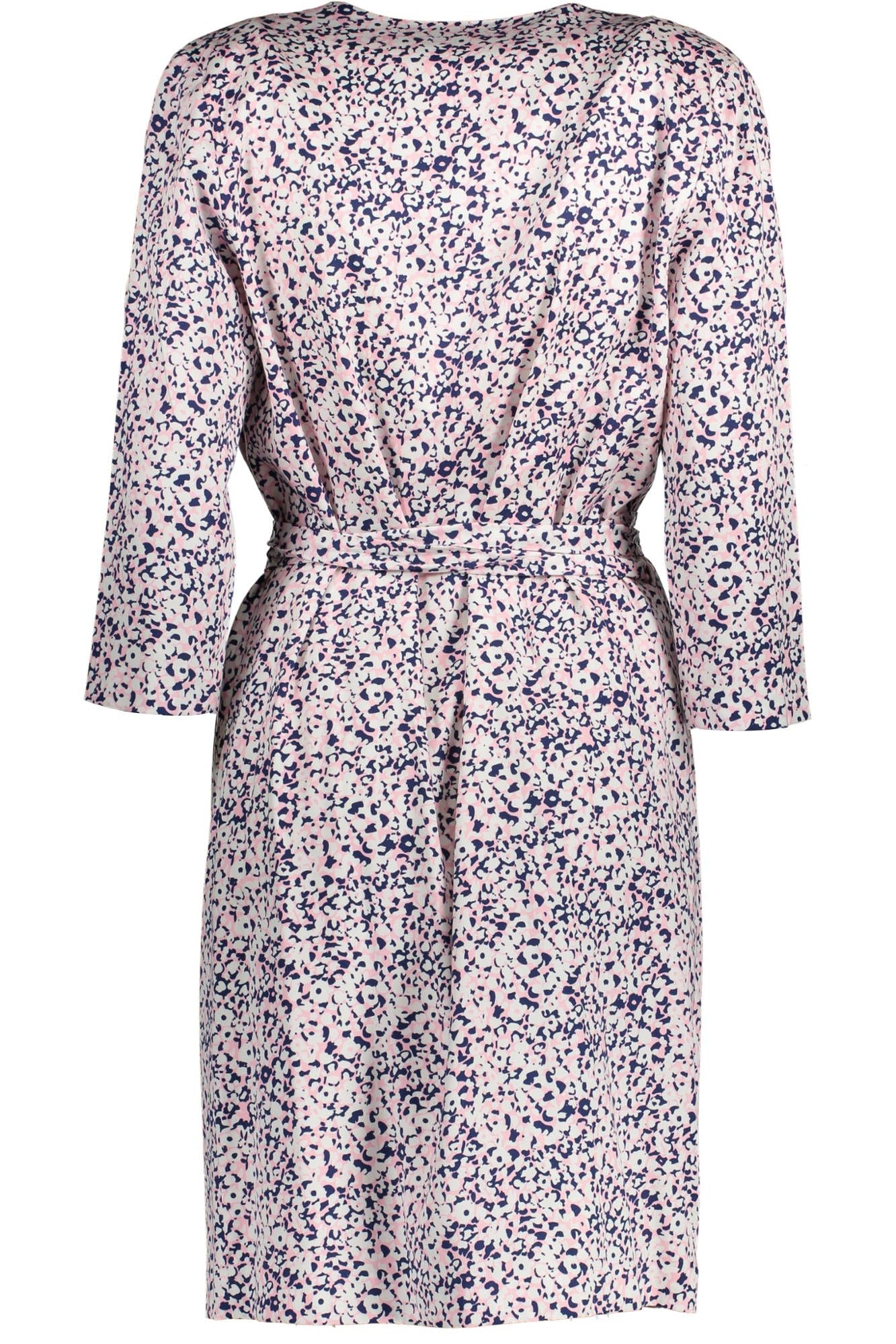 Gant Elegant Long Sleeve Wrap Dress in Pink