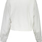 Guess Jeans Chic White Cotton Sweatshirt with Logo Print