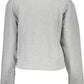 Guess Jeans Elegant Gray Rhinestone Embellished Sweatshirt