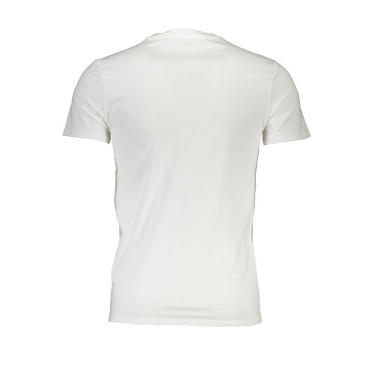 Guess Jeans Chic White Slim Fit V-Neck Tee