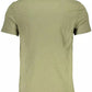 Guess Jeans Chic Green Organic Cotton Tee with Embroidery