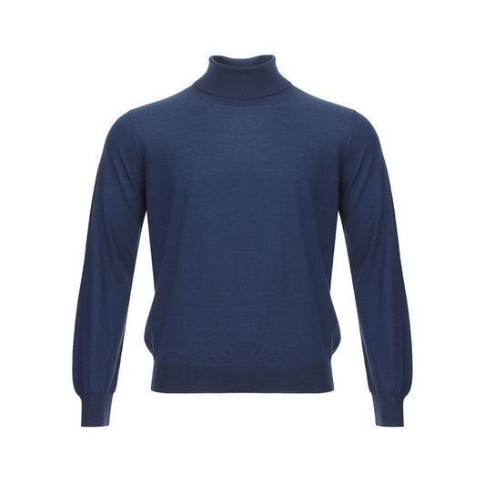 Gran Sasso Elegant Cashmere Sweater in Serene Blue