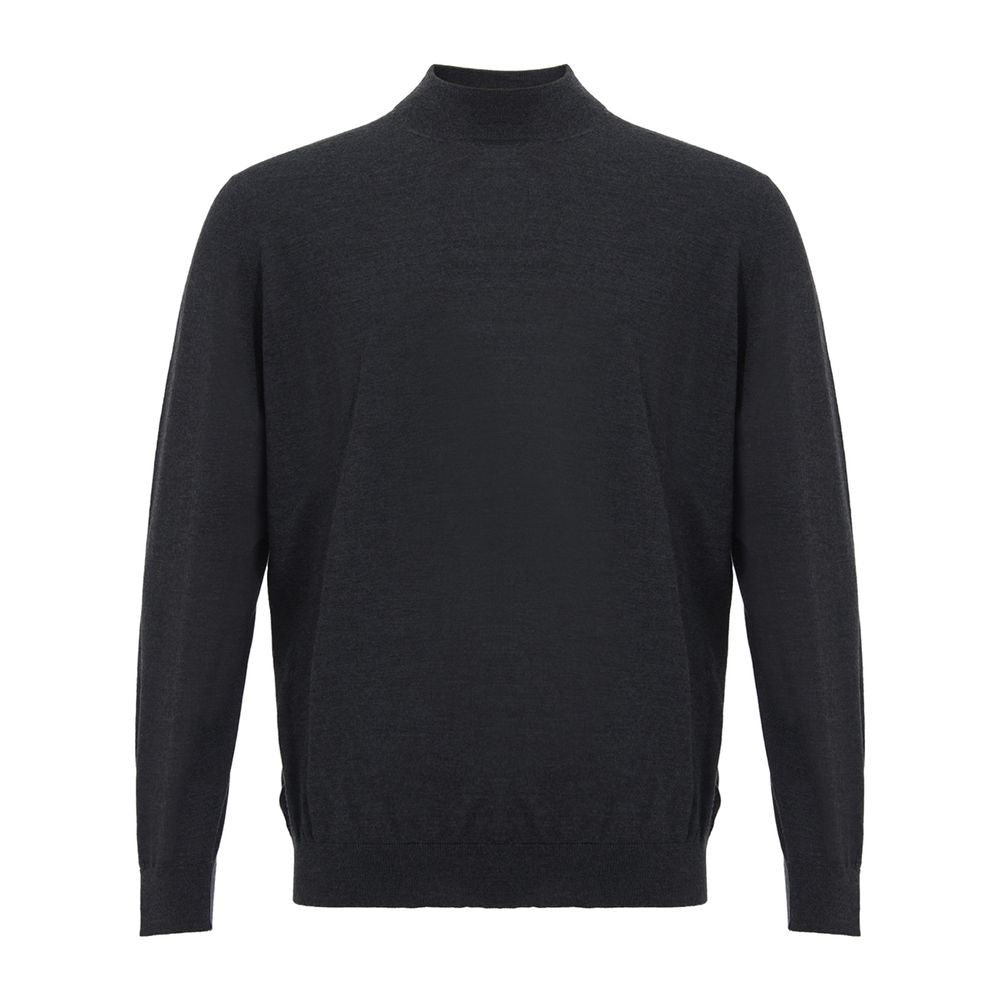 Colombo Elegant Gray Cashmere Sweater for Men