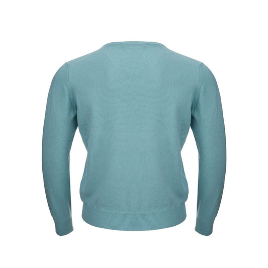 Gran Sasso Turquoise Cashmere Sweater for Men