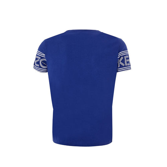 Kenzo Chic Blue Cotton Tee for Everyday Elegance