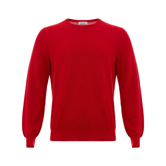 Gran Sasso Luxe Red Cotton Sweater
