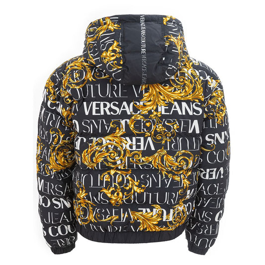 Versace Jeans Sleek Black Versace Polyamide Jacket