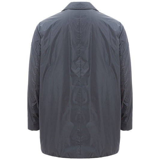 Peuterey Sleek Gray Polyamide Designer Men's Jacket