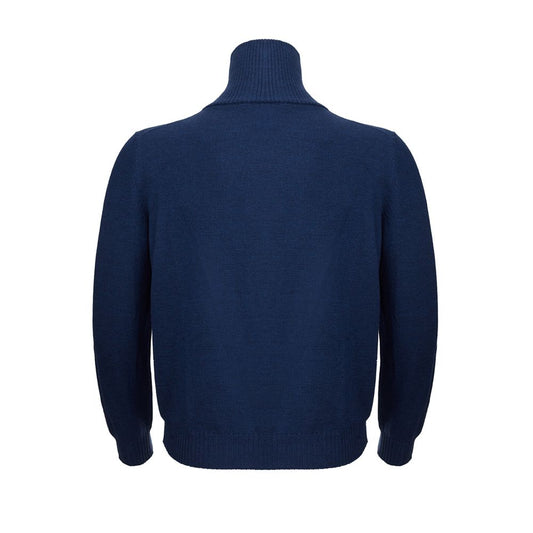 Gran Sasso Elegant Blue Wool Sweater