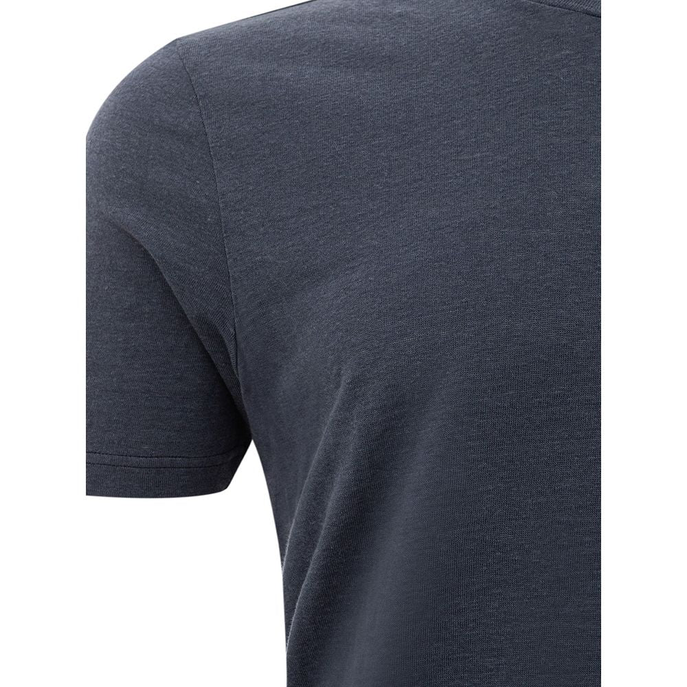 Gran Sasso Elegant Gray Cotton T-Shirt