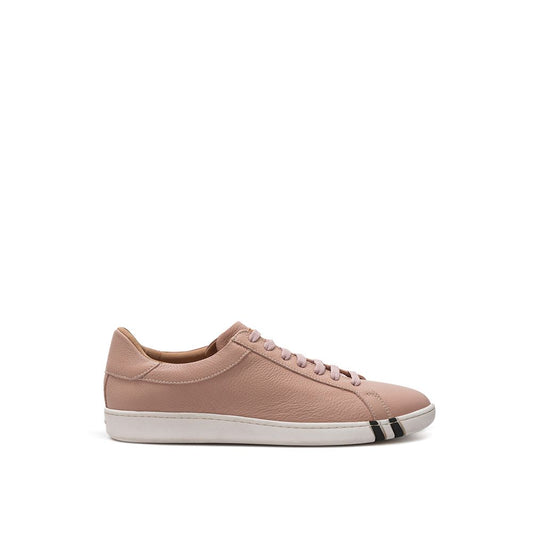 Bally Elegant Pink Leather Sneakers for the Style-Savvy
