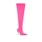 Balenciaga Elegant Pink Polyester Ankle Boots
