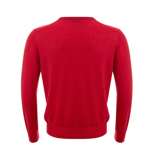 Gran Sasso Elegant Red Wool Sweater for Men
