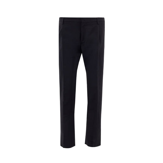 Valentino Elegant Black Wool Pants for Men