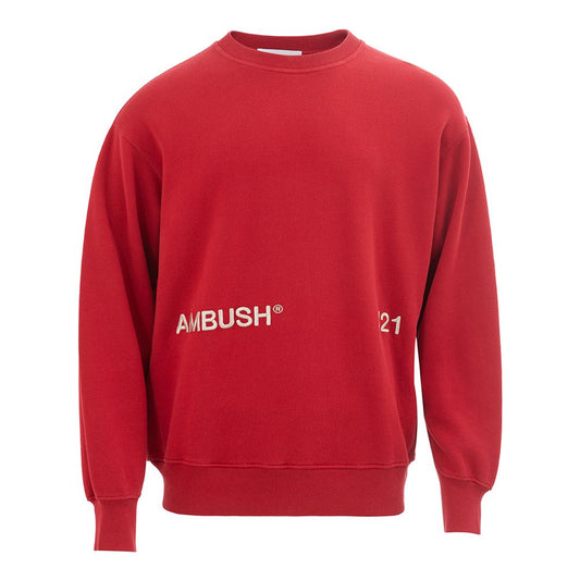 Ambush Crimson Knit Cotton Sweater