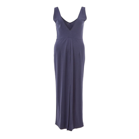 Elegant Lardini Viscose Blue Dress