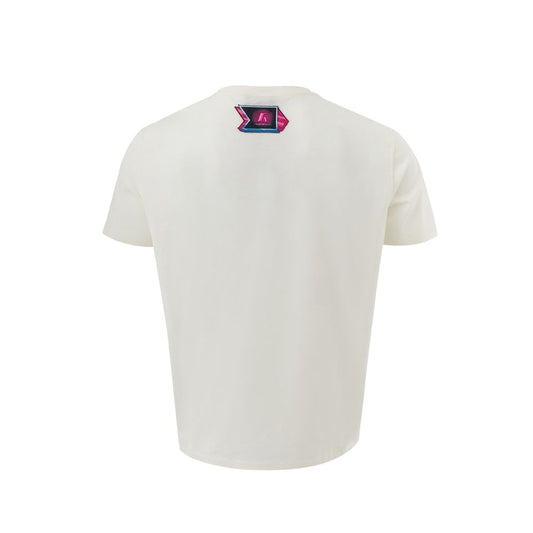 Emporio Armani Beige Cotton Tee for the Classically Inspired