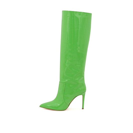Paris Texas Emerald Shine Vernice Boots for Her