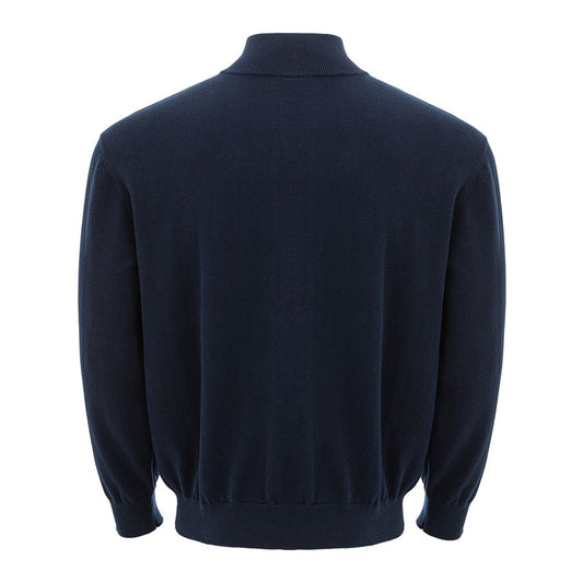 Armani Exchange Blue Cotton Sweater