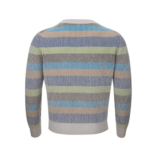 Gran Sasso Elegant Multicolor Cashmere Sweater for Men