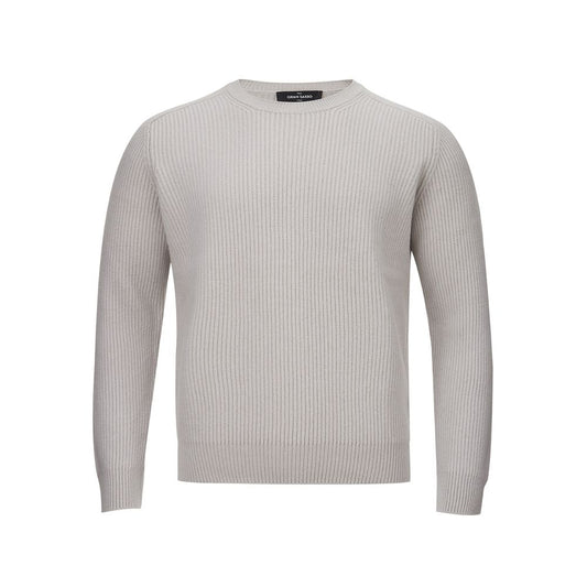 Gran Sasso Elegant Cashmere Men's Gray Sweater