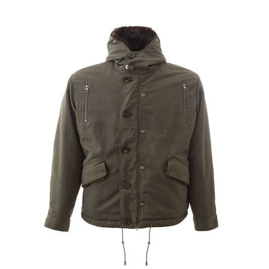Lardini Elegant Cotton Army Jacket for Men