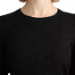 Dolce & Gabbana Black Lace Long Sleeves Blouse STAFF Top