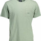 La Martina Chic Embroidered Green Tee with Pocket