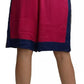 Dolce & Gabbana Pink Blue High Waist Casual Sweatshorts Shorts