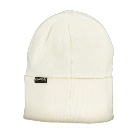 Napapijri White Acrylic Hats & Cap