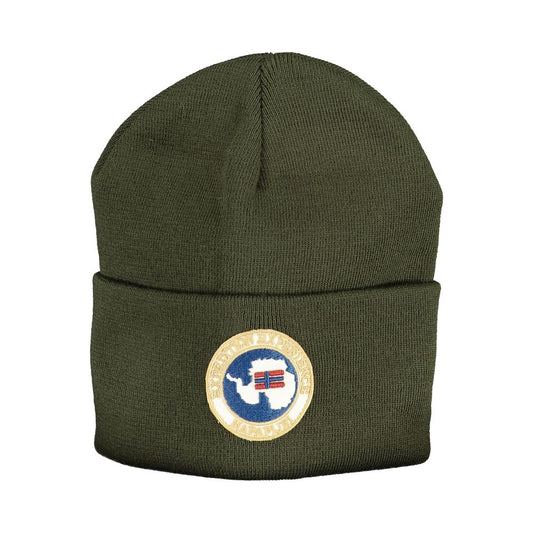 Napapijri Green Acrylic Hats & Cap