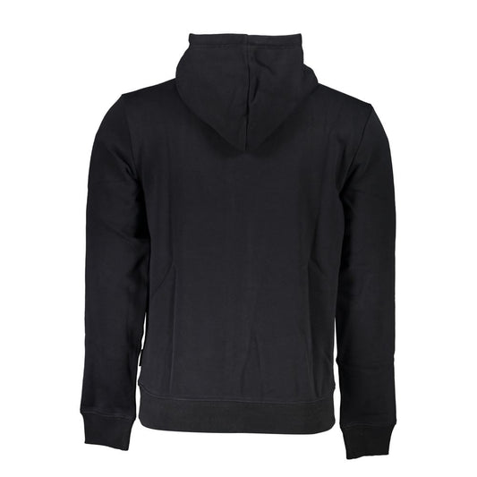 Napapijri Sleek Hooded Fleece Sweatshirt in Black